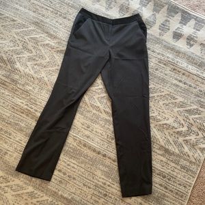 Dark Grey dress pants with black trim. Chic!!